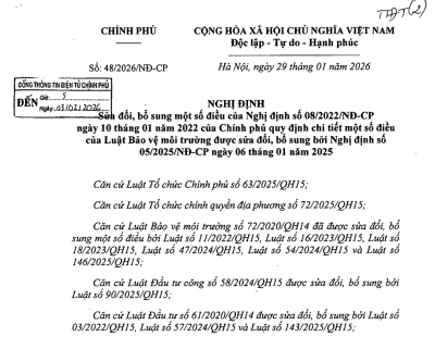 Nghị định số 48/2026/NĐ-CP